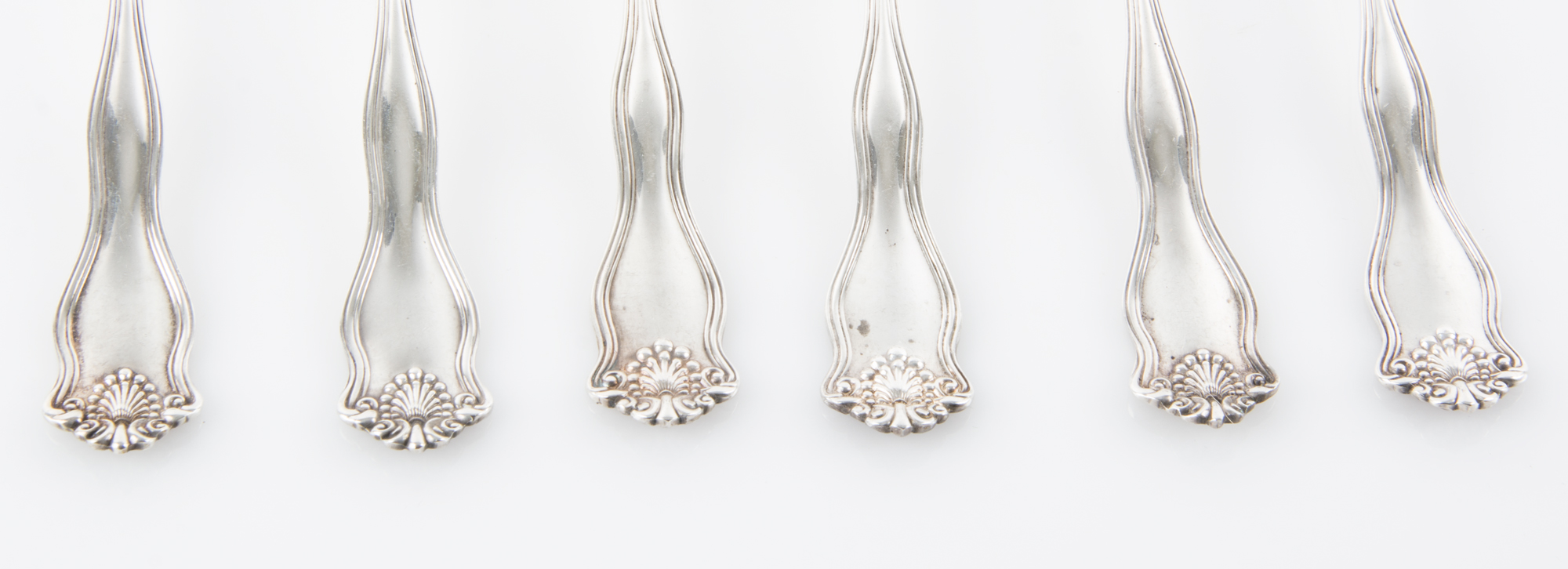 Six Sterling Silver Teaspoons