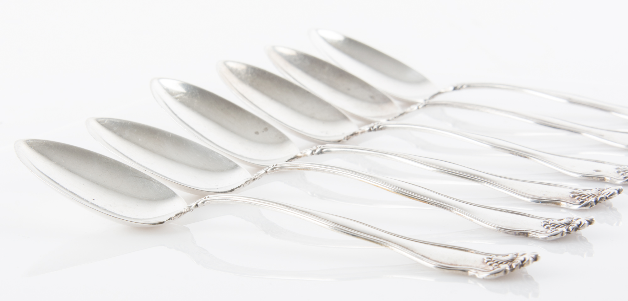 Six Sterling Silver Teaspoons