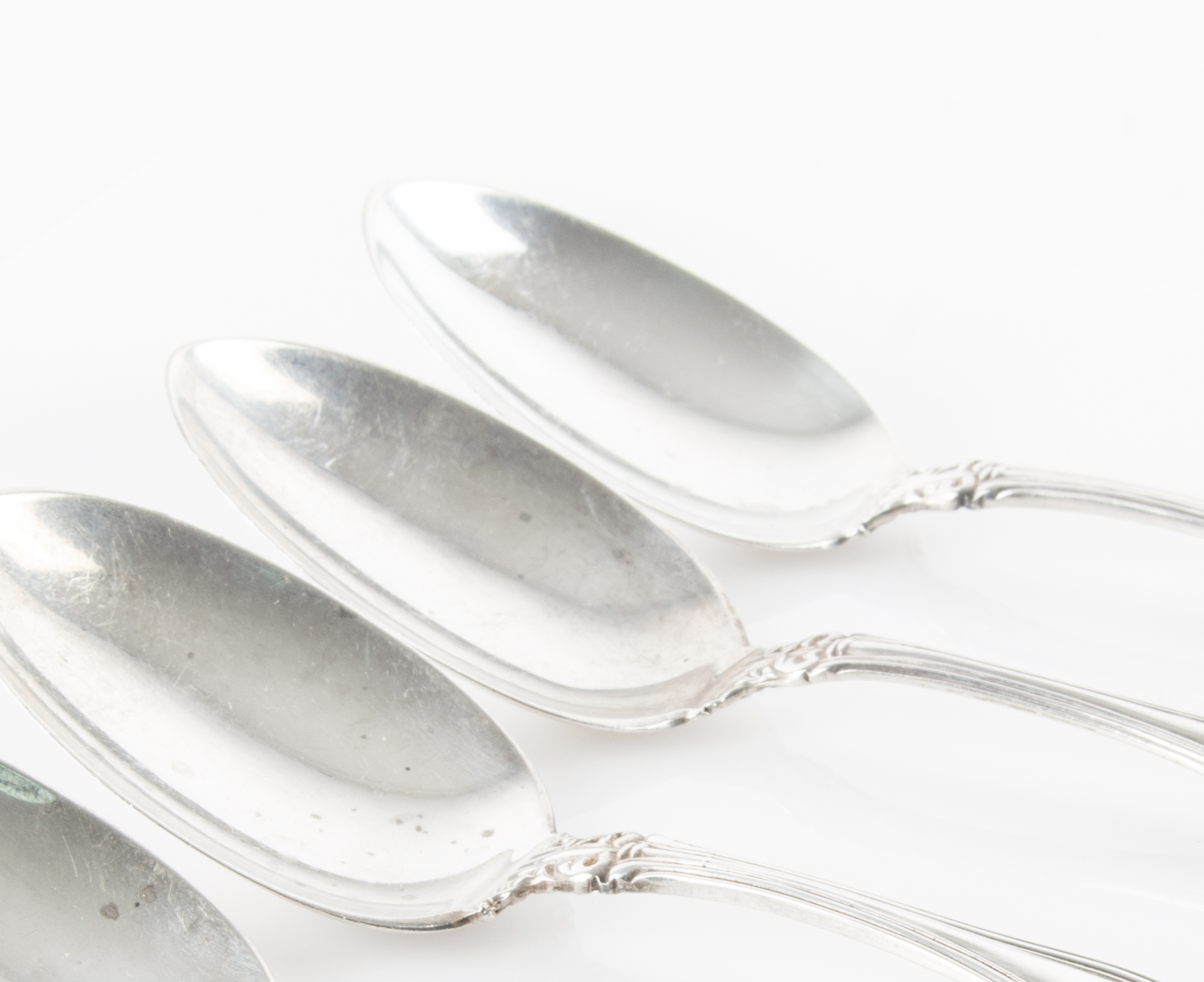 Six Sterling Silver Teaspoons