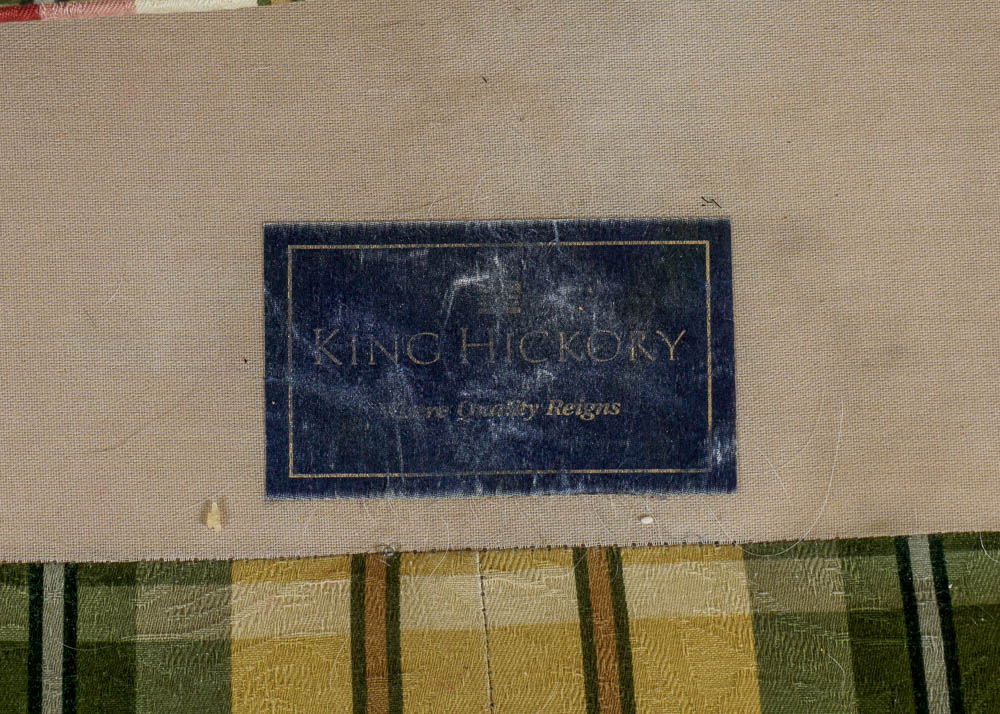 Colorful Striped Plaid Couch in Red, Green and Yellow