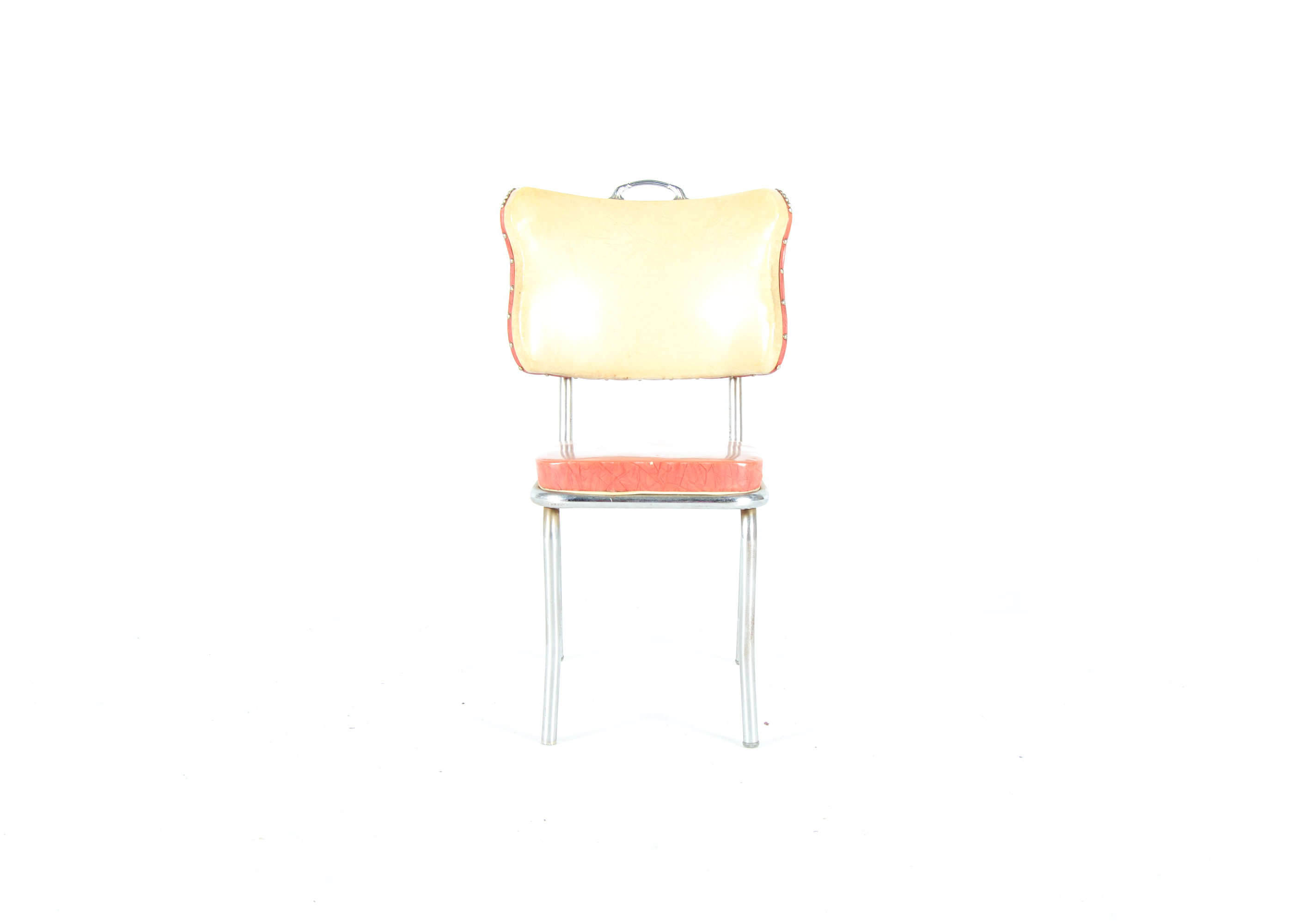 Set of Six Vintage Vinyl Dining Chairs