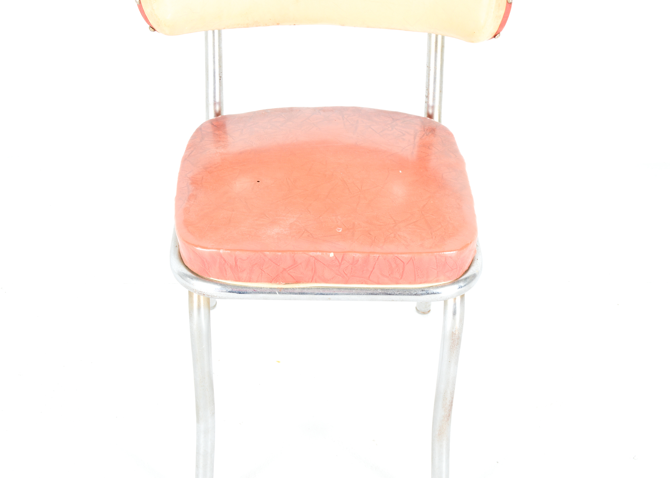 Set of Six Vintage Vinyl Dining Chairs