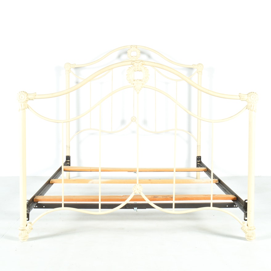 Cast Iron Full Size Headboard Footboard and Frame