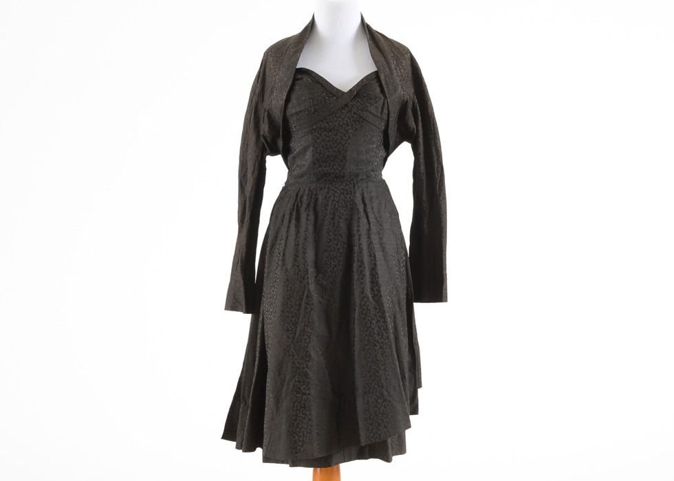 1950s Vintage Maurice Rentner Cocktail Dress and Jacket