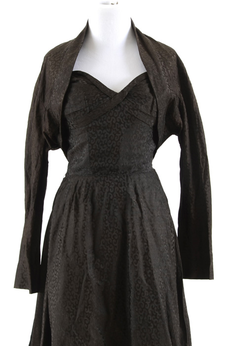 1950s Vintage Maurice Rentner Cocktail Dress and Jacket