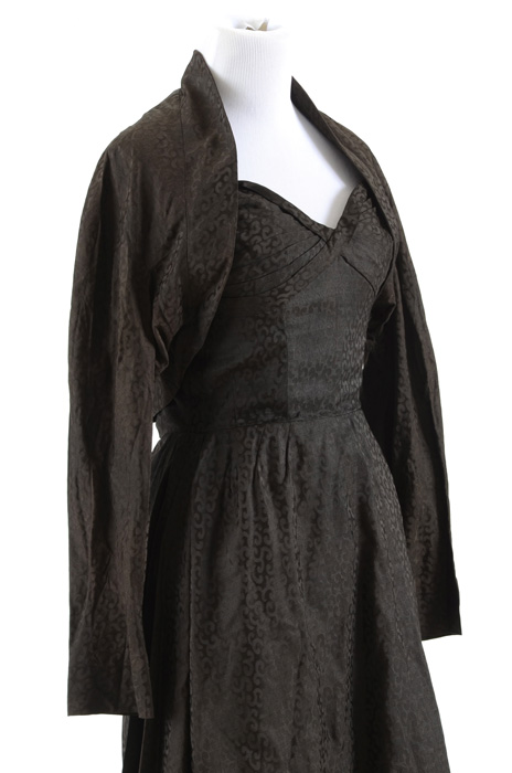 1950s Vintage Maurice Rentner Cocktail Dress and Jacket