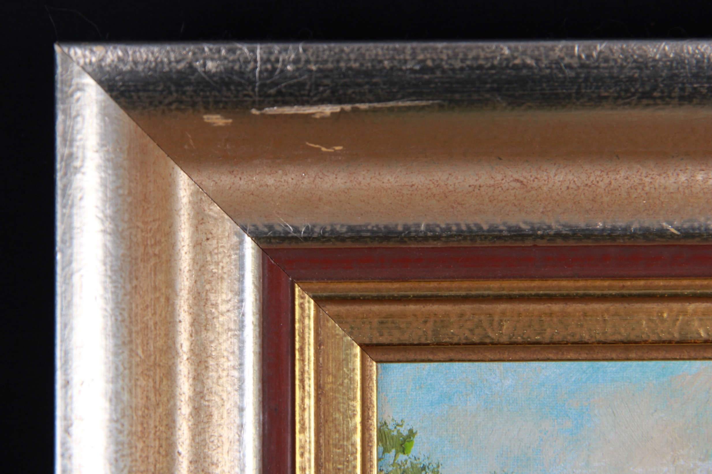 Okreno Oil Painting of Swiss Alps Village