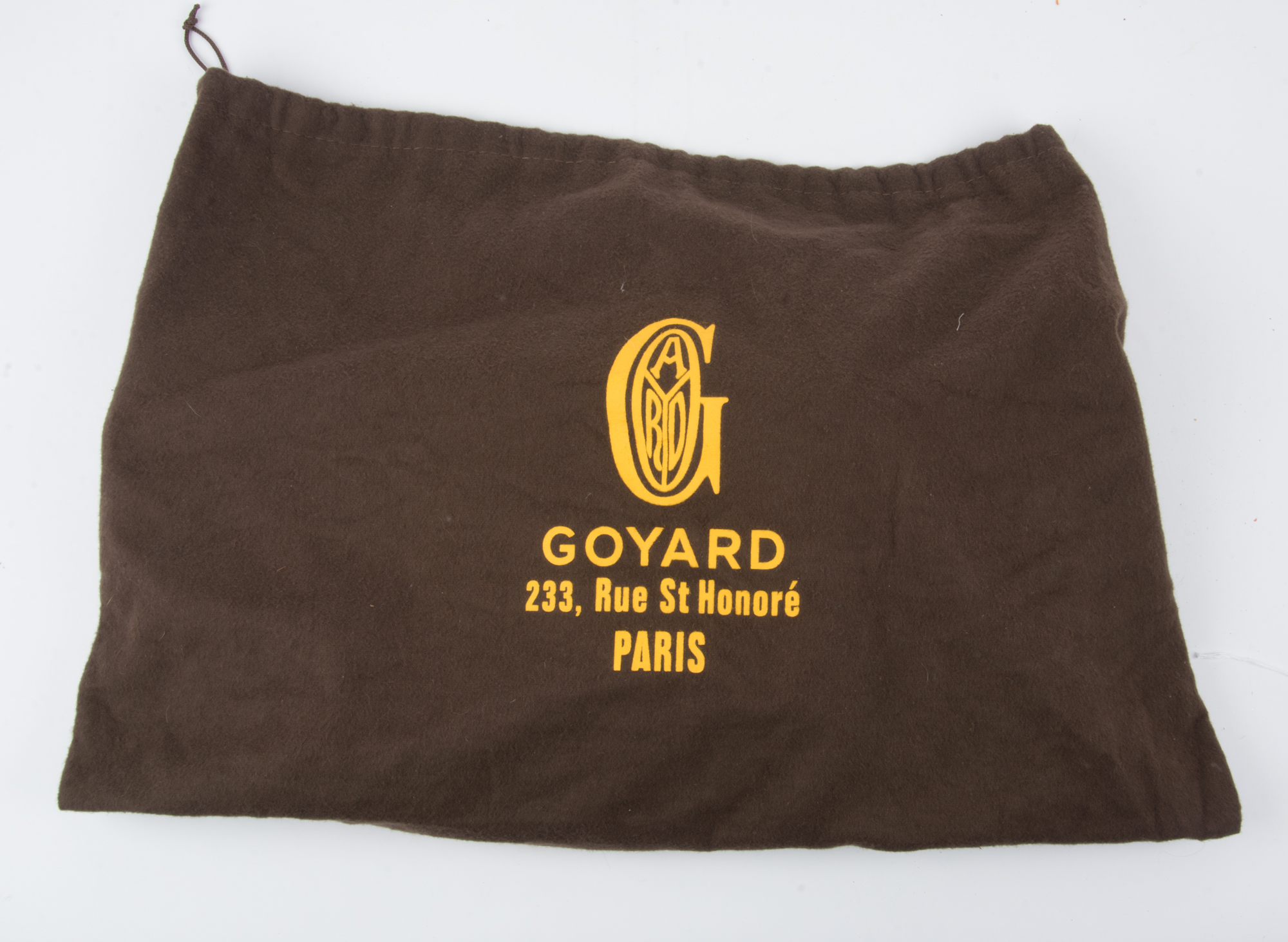 Goyard White Logo Print Tote