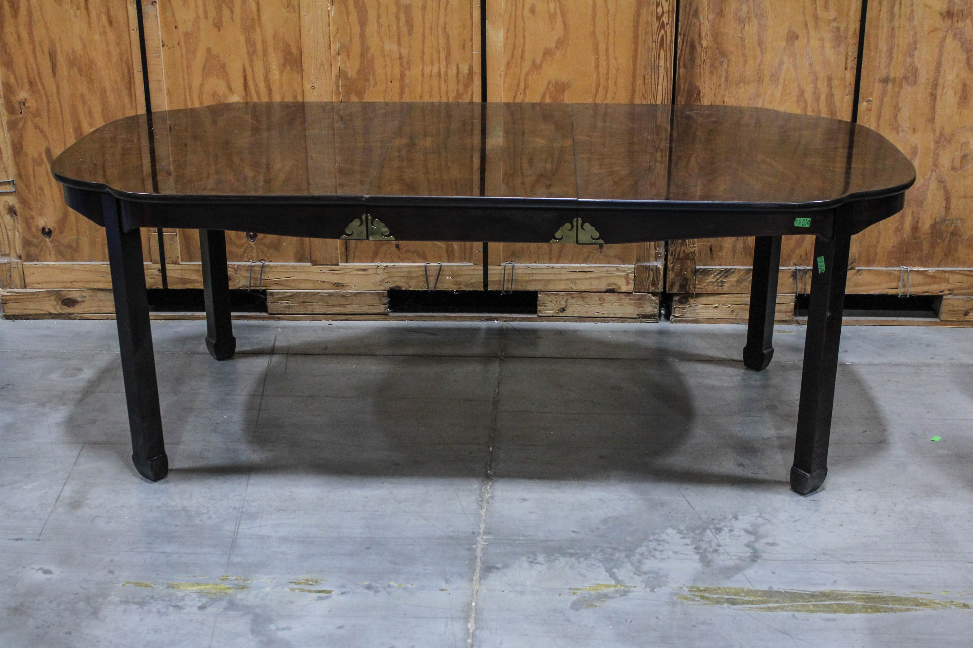 Dark Walnut Veneer Dining Table