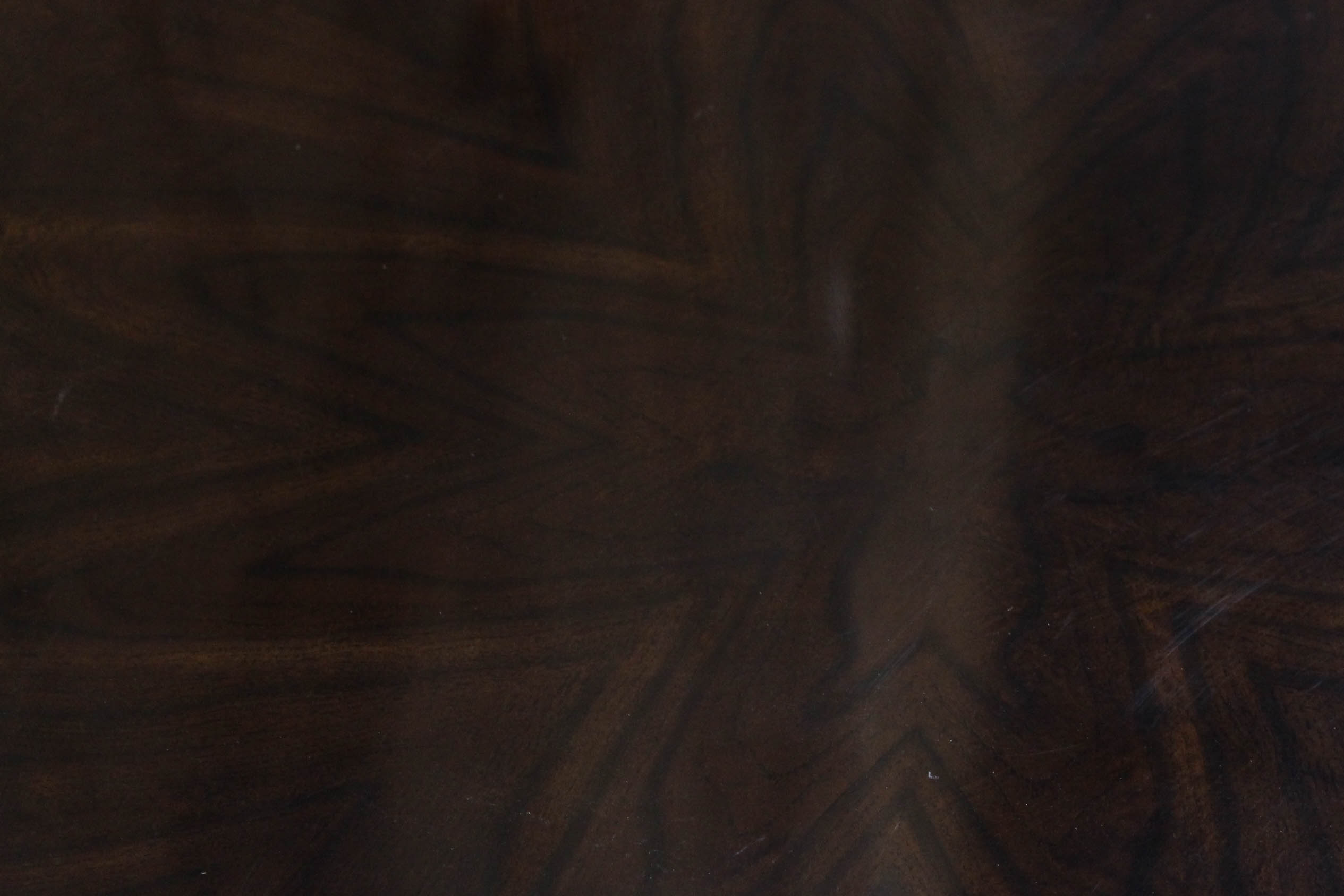 Dark Walnut Veneer Dining Table