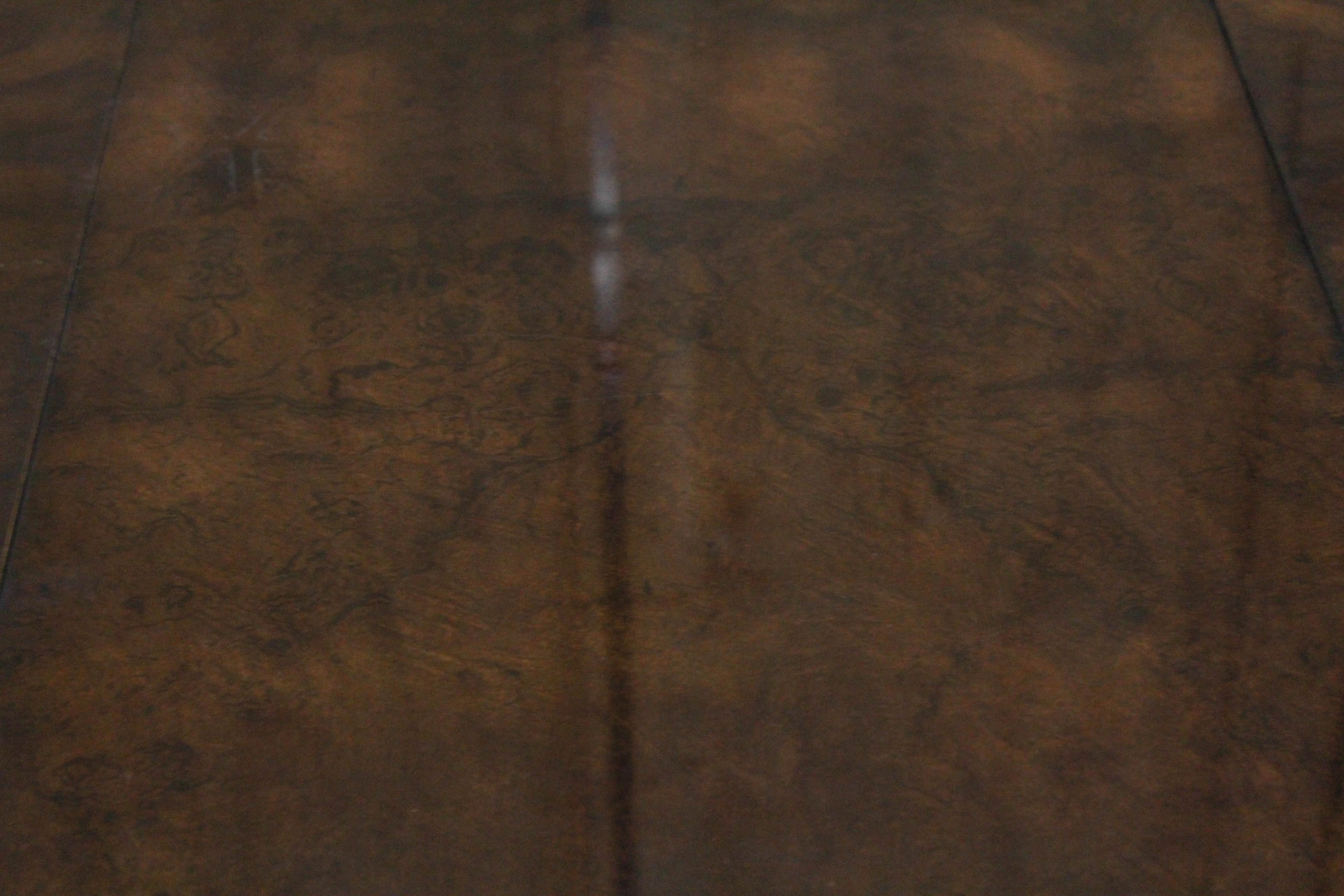 Dark Walnut Veneer Dining Table