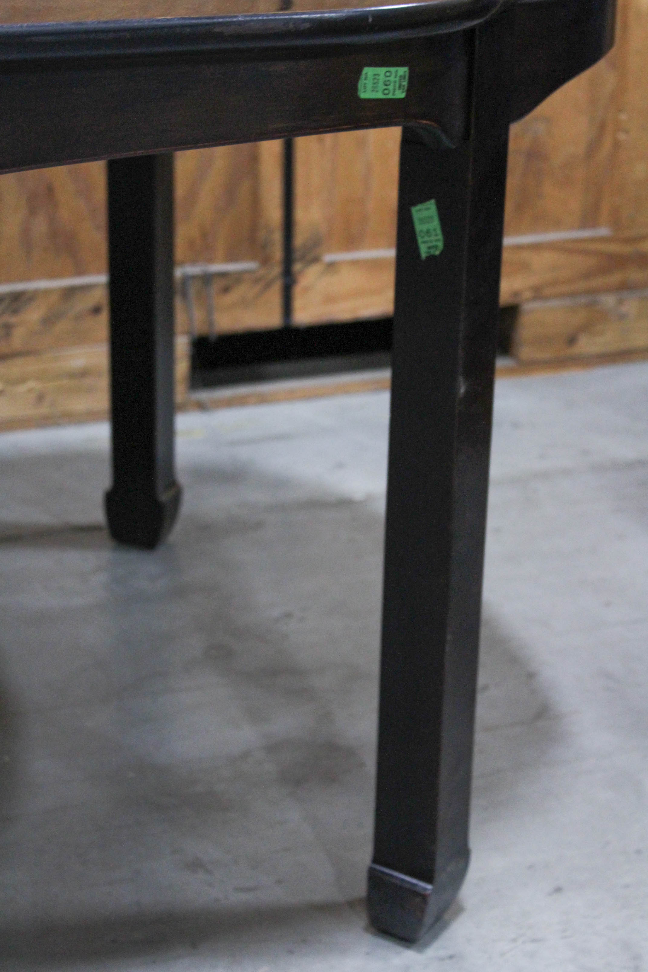 Dark Walnut Veneer Dining Table