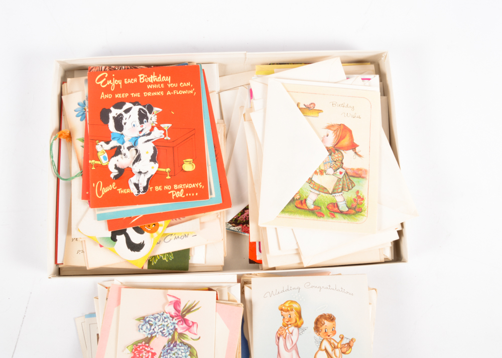 Collection of Vintage Greeting Cards