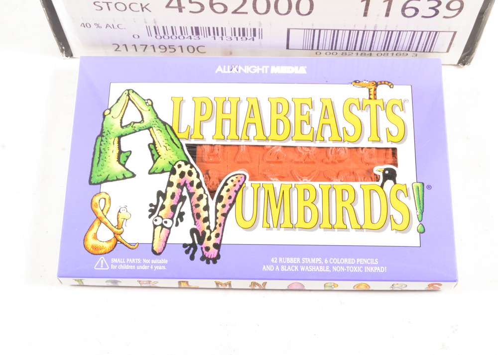 Large Assortment of Rubber Stamps