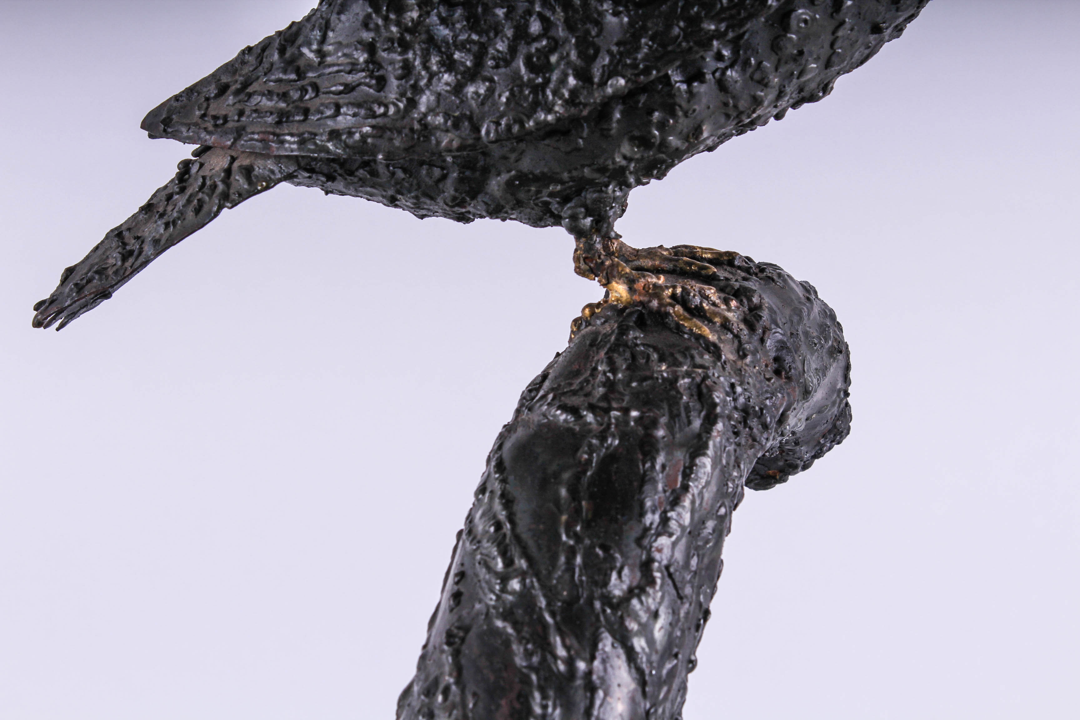 W.H. Rawls Cast Iron Bird Sculpture