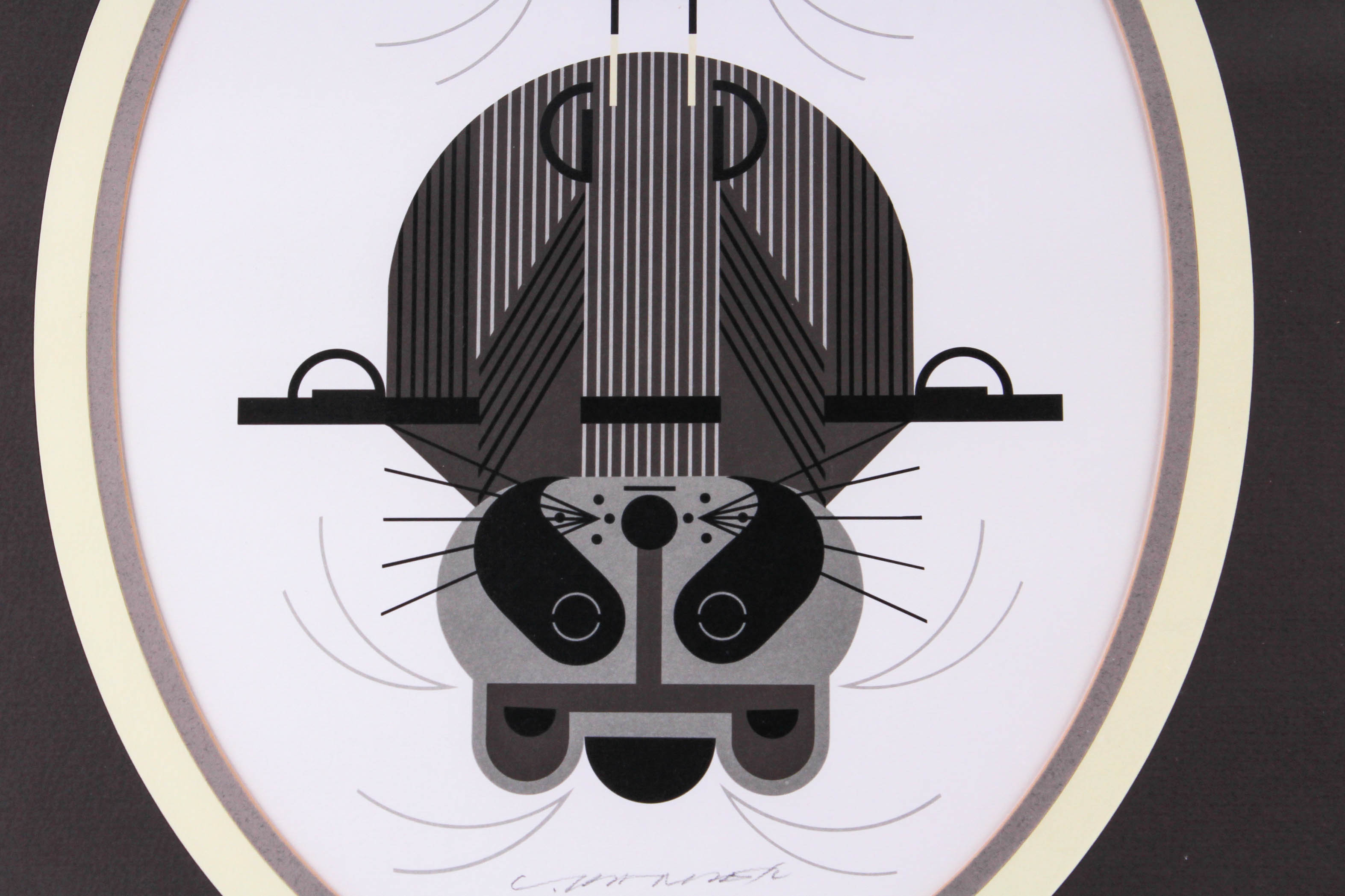 "Raccrobat" Charley Harper Signed Offset Lithograph Print