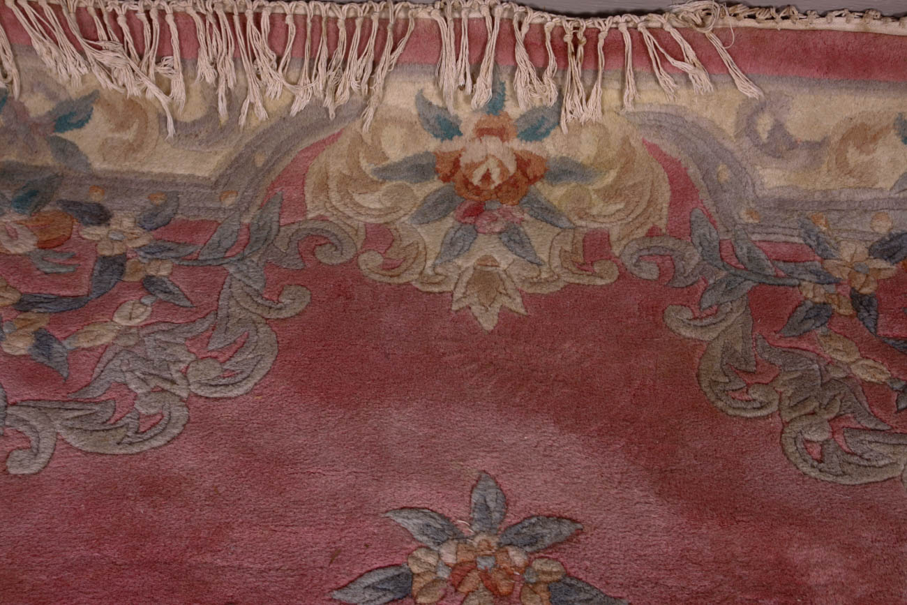 Floral Pink Area Rug