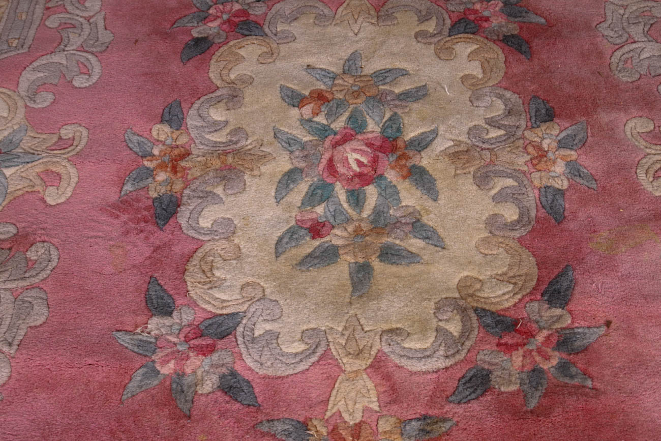 Floral Pink Area Rug