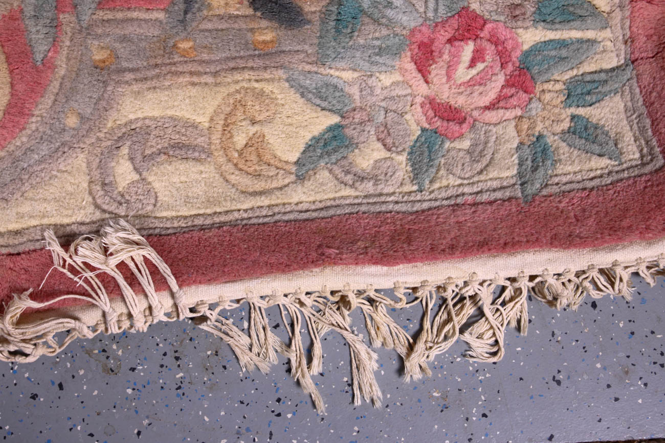 Floral Pink Area Rug