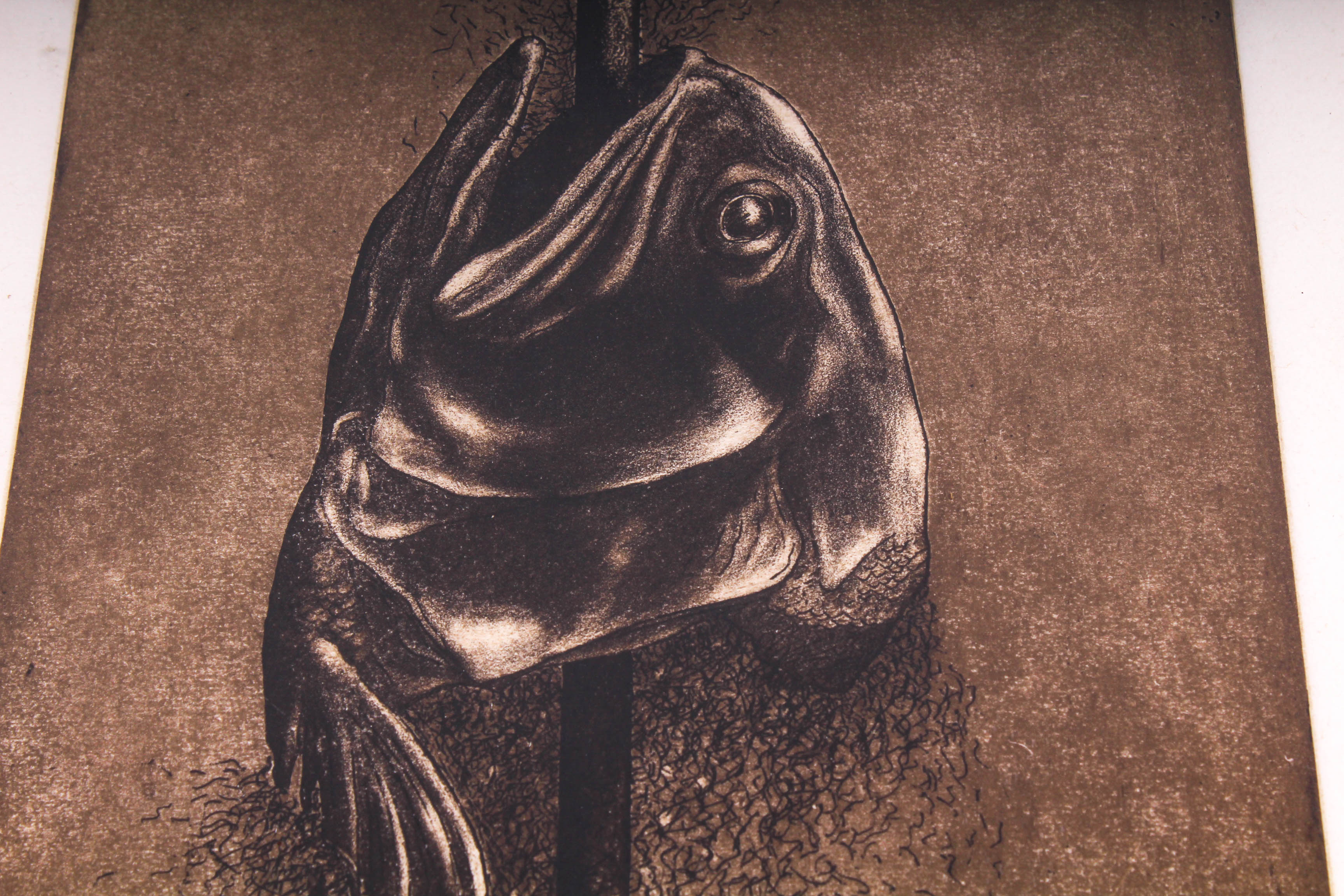 W H Rawls Artist Proof "Kilgore Trout" Aquatint Etching