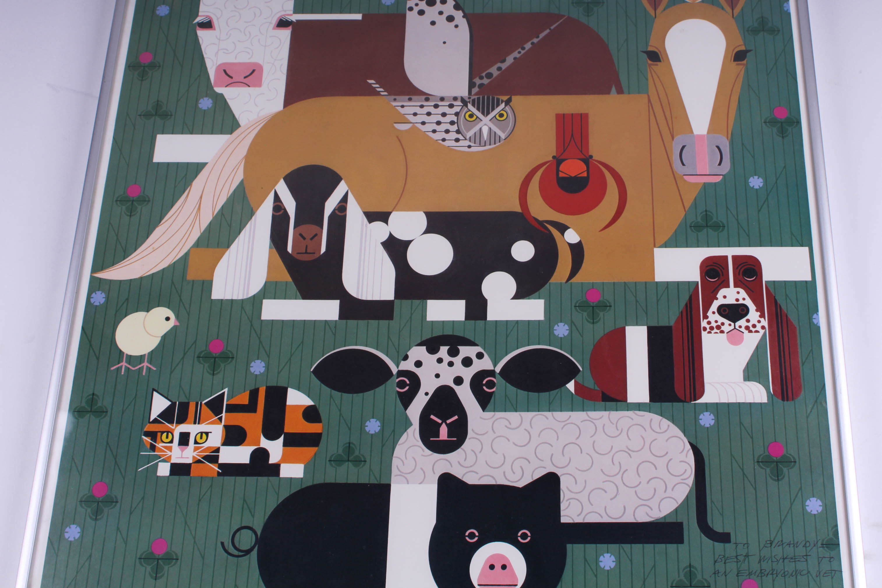 Signed Charley Harper OVMA Centennial Poster