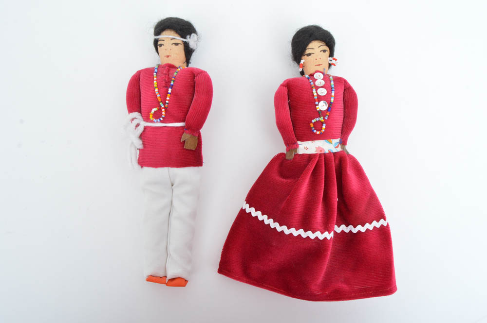 Native American Themed Hand-Sewn Dolls