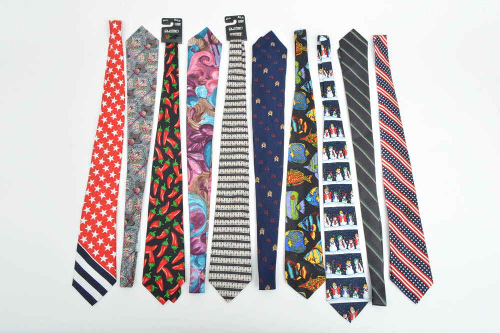 Large Collection of Dress Ties