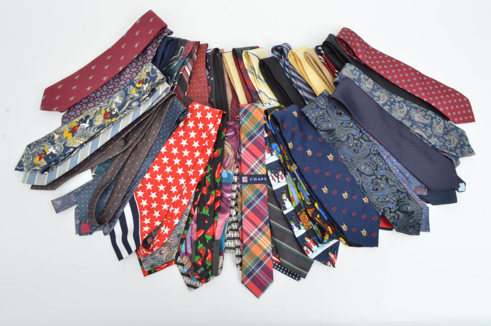 Large Collection of Dress Ties