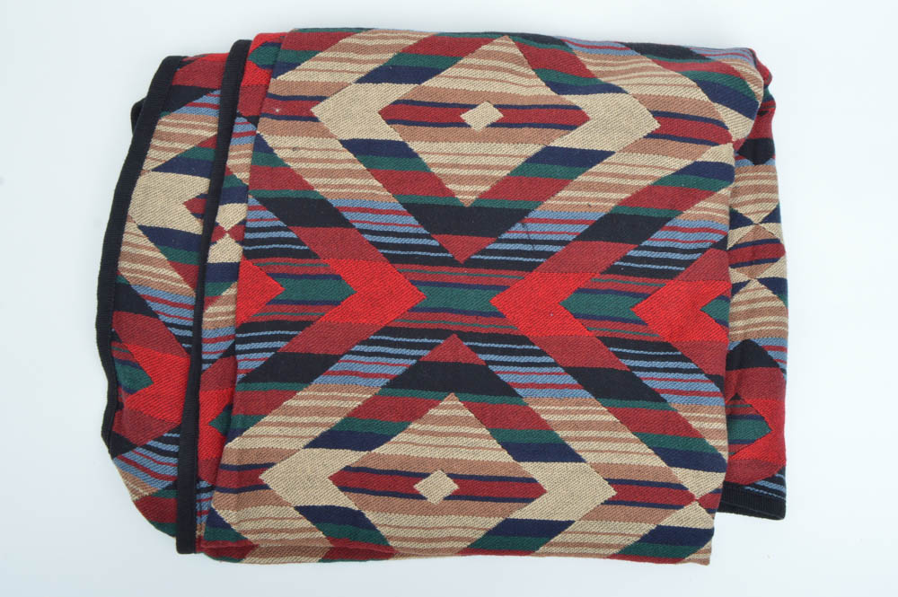 Pair of Mexican-Patterned Blankets