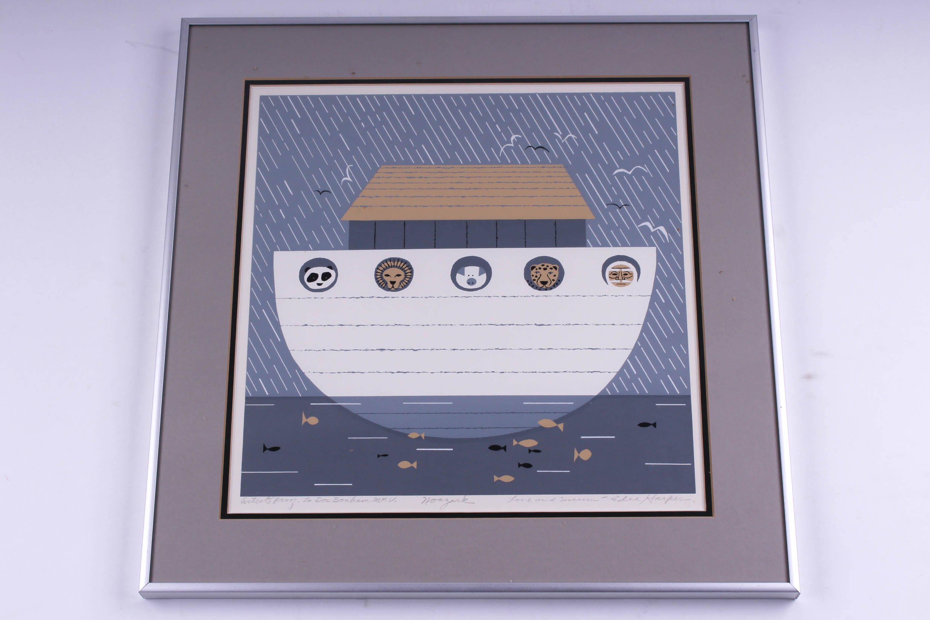 "Noazark" Edie Harper Artist Proof Serigraph