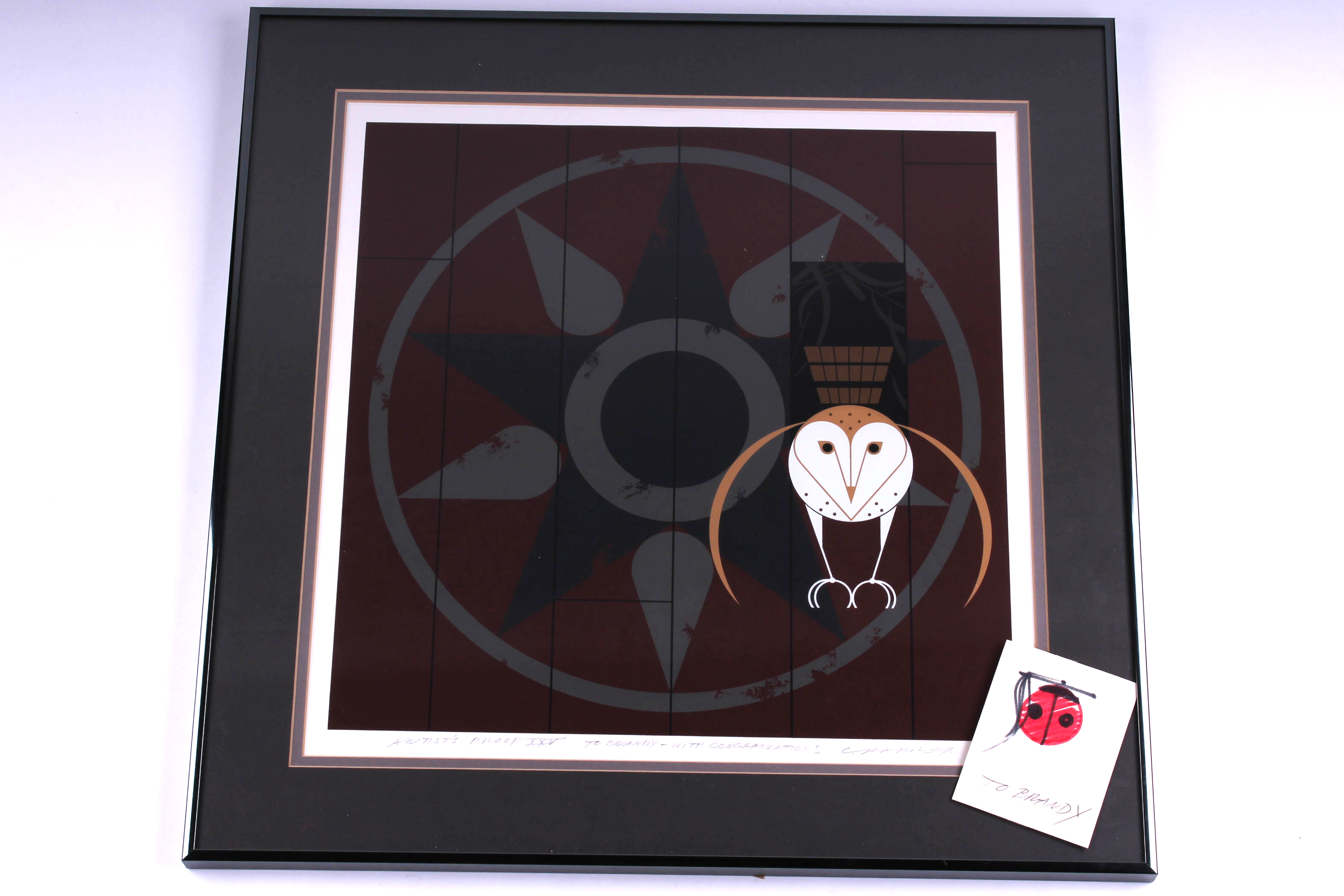 "Hexit" Charley Harper Artist Proof Serigraph with Personal Note