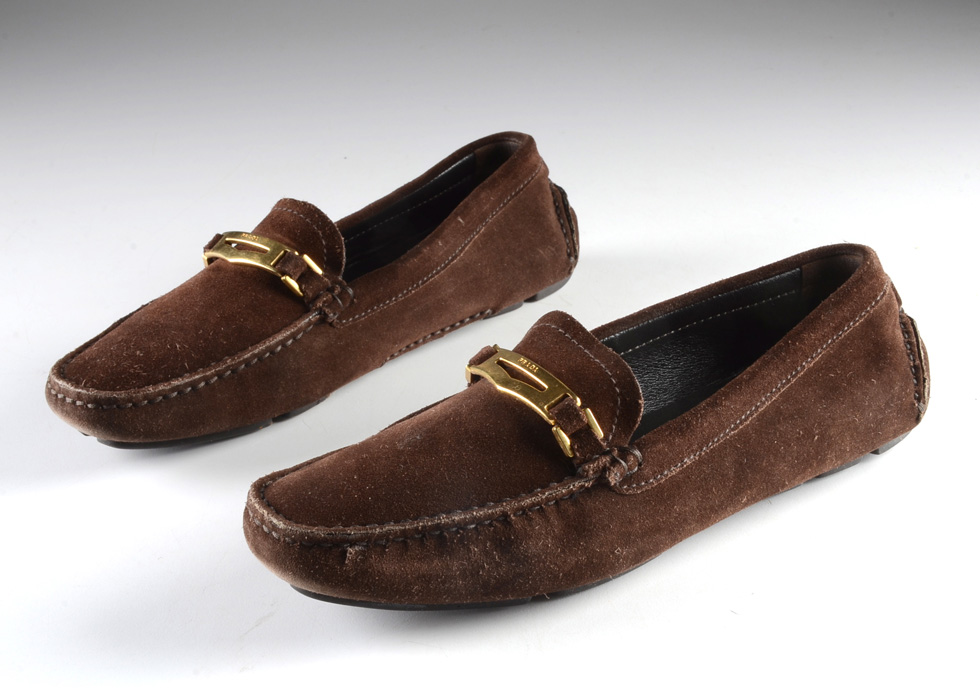 Women's Prada Brown Suede Drivers