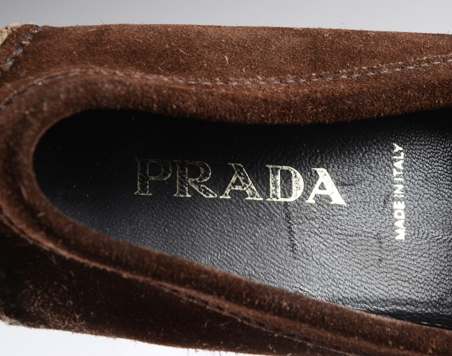 Women's Prada Brown Suede Drivers