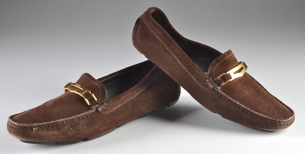 Women's Prada Brown Suede Drivers