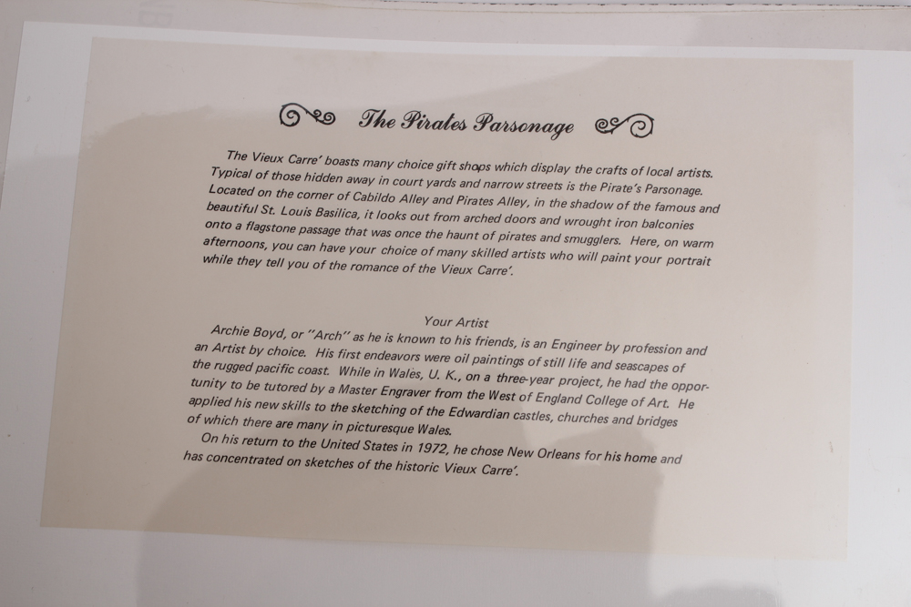 New Orleans Souvenir Prints by Archie C. Boyd