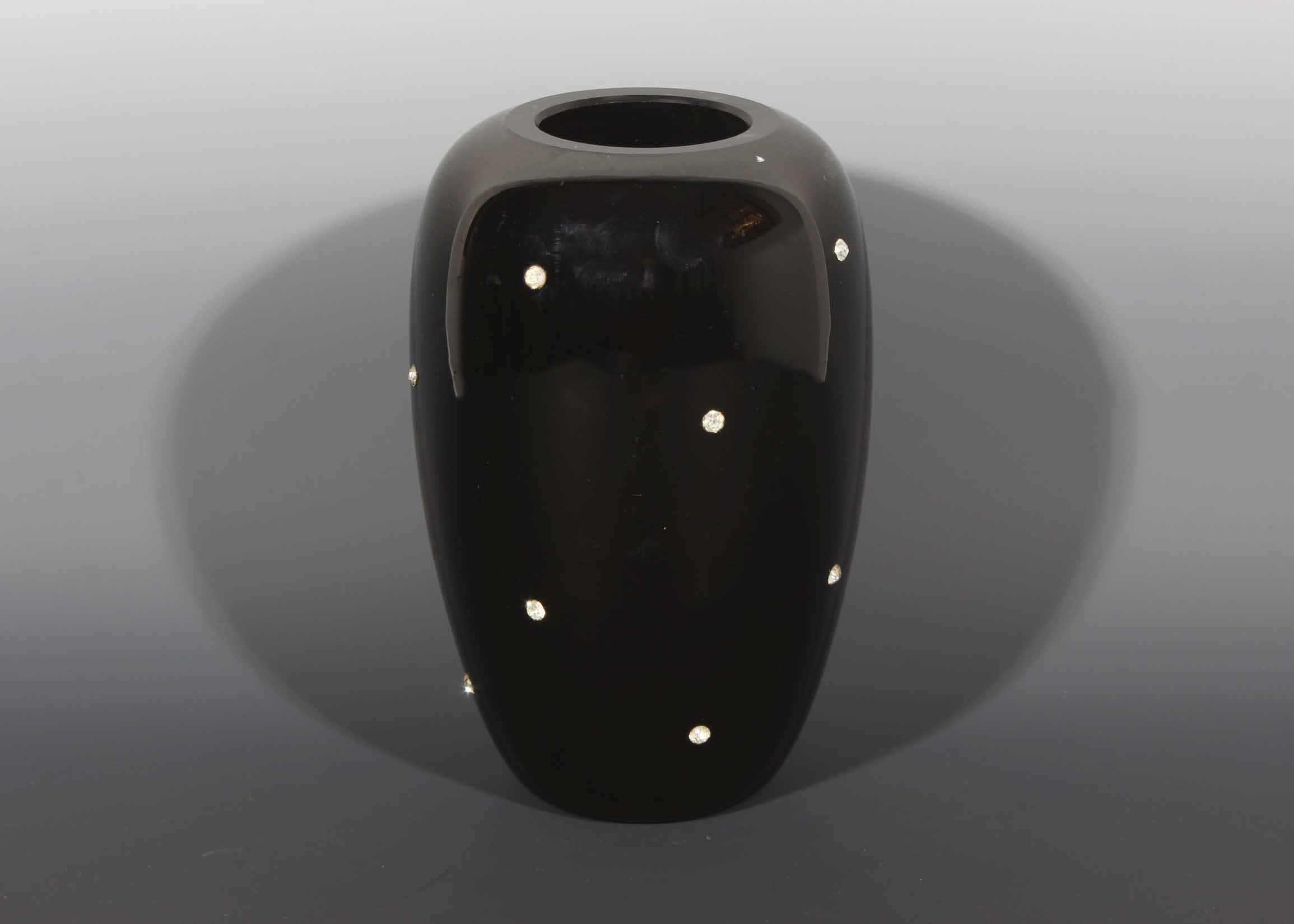 Black Glass Vase