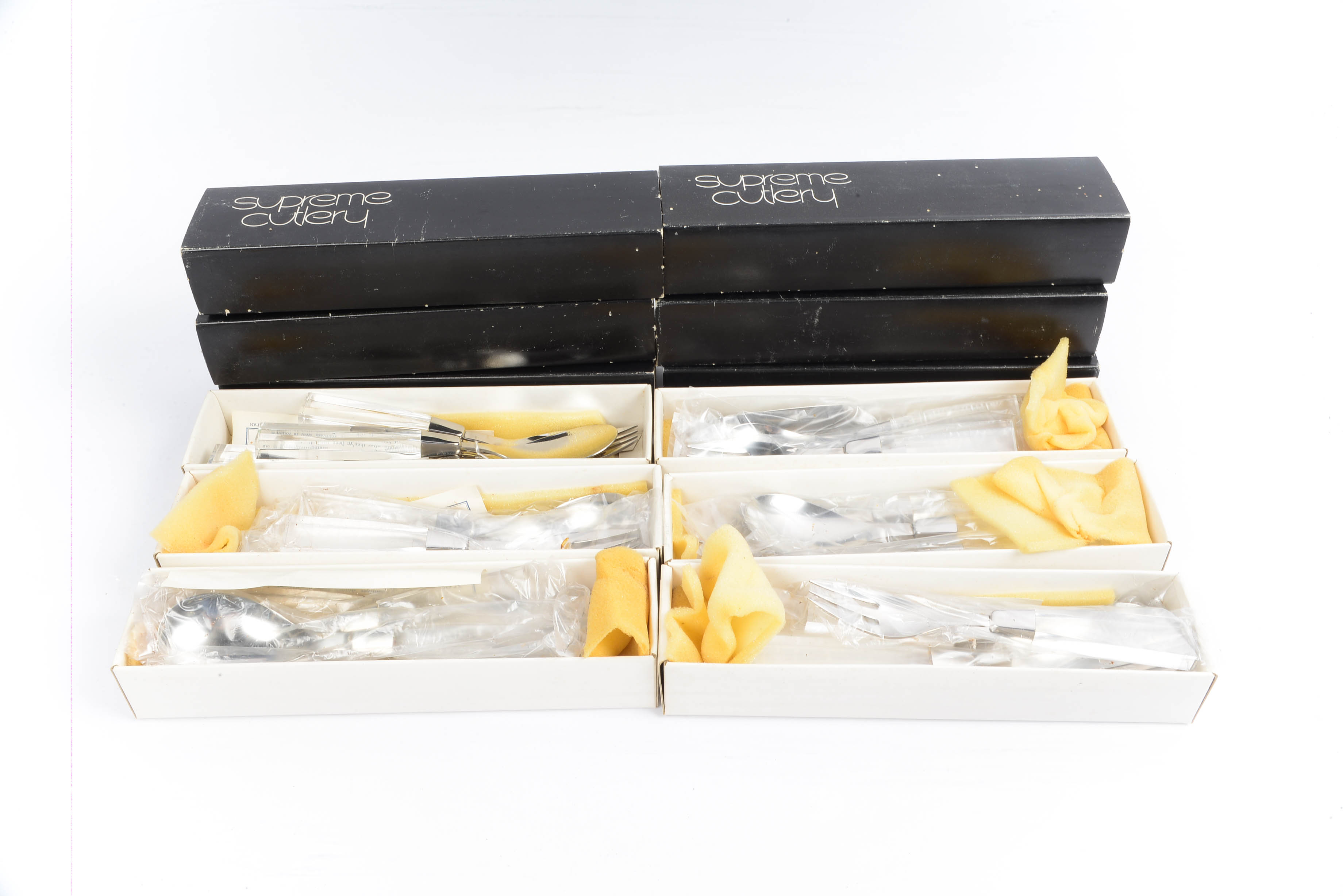 31 Pieces of Supreme Cutlery Vintage 1970s Lucite Flatware