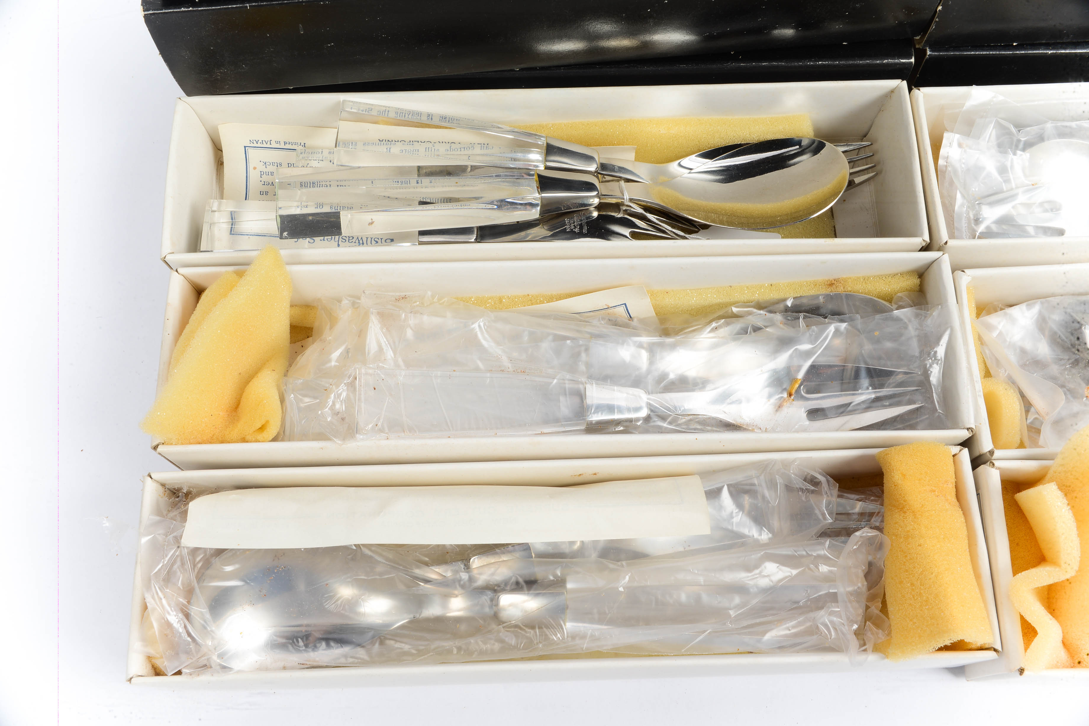 31 Pieces of Supreme Cutlery Vintage 1970s Lucite Flatware