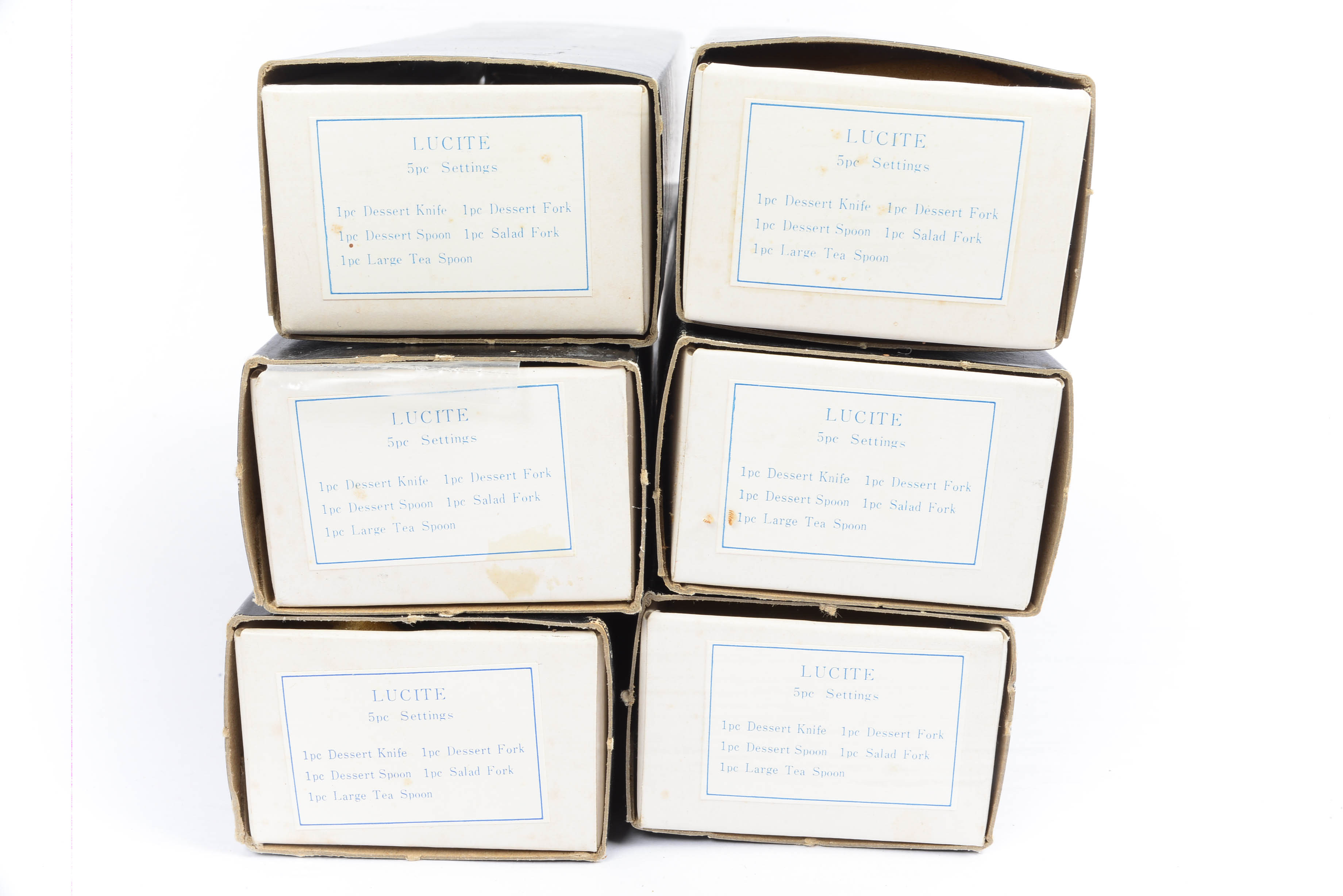 31 Pieces of Supreme Cutlery Vintage 1970s Lucite Flatware