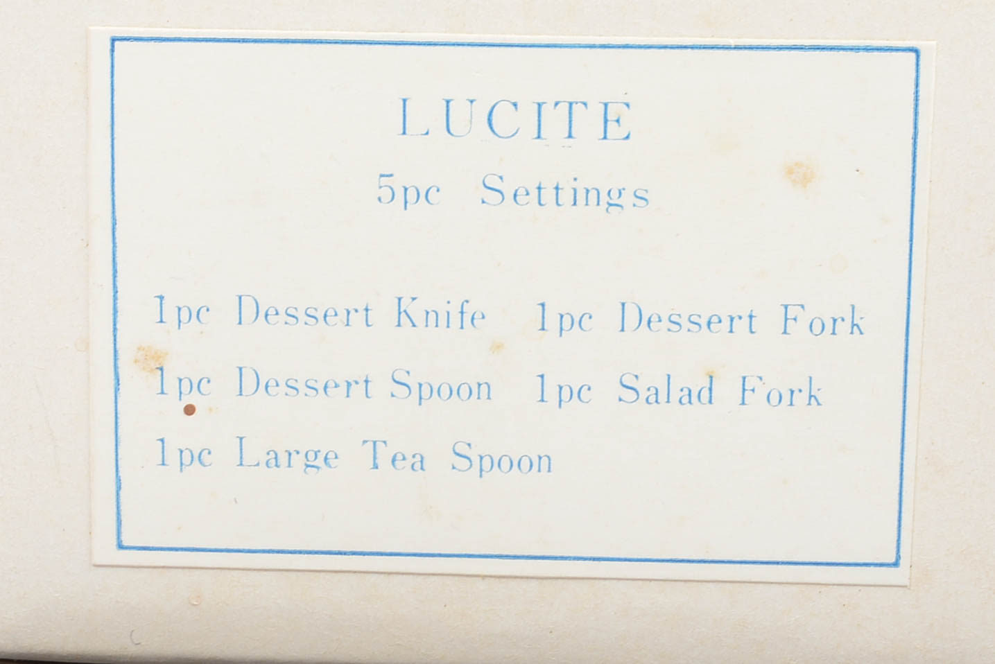 31 Pieces of Supreme Cutlery Vintage 1970s Lucite Flatware