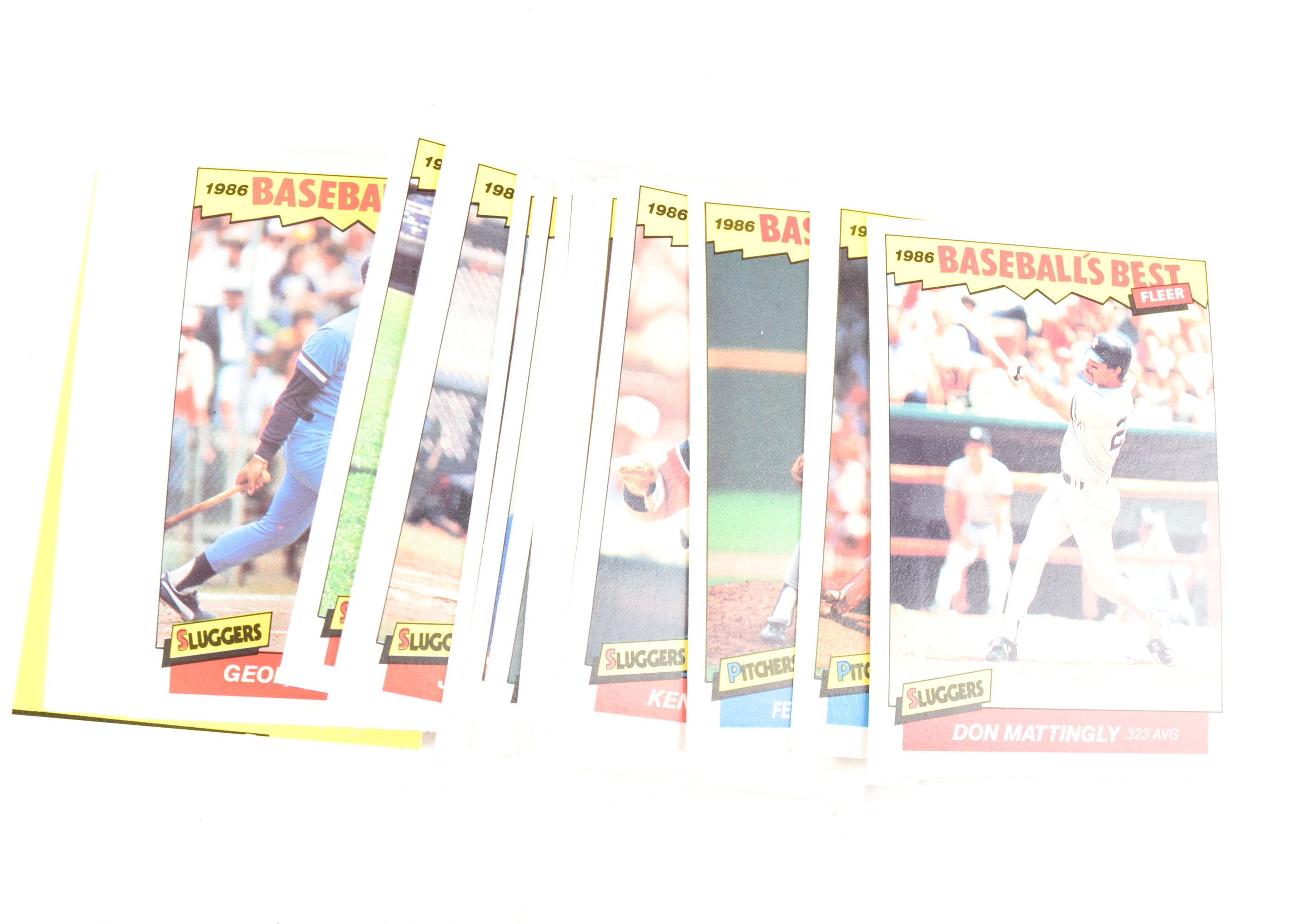 Vintage 1986 Sluggers vs. Pitchers Cards by Fleer