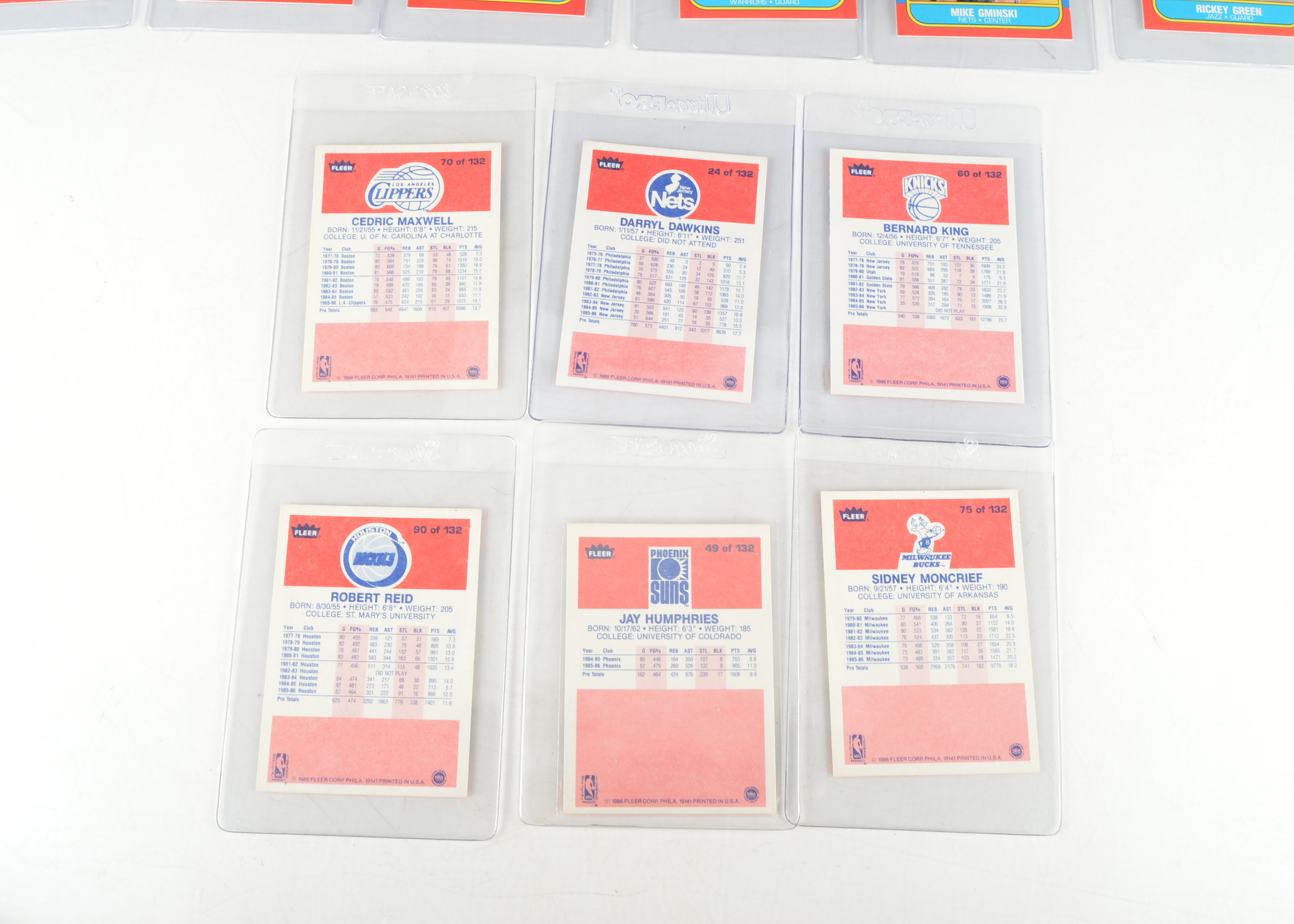 Vintage Fleer Basketball Cards 1986-87