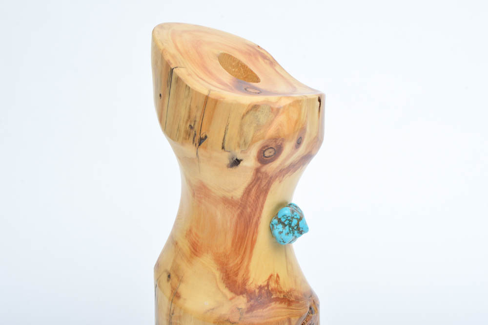 Turned Wooden Candle Holders