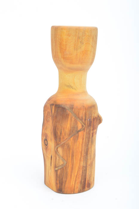 Turned Wooden Candle Holders