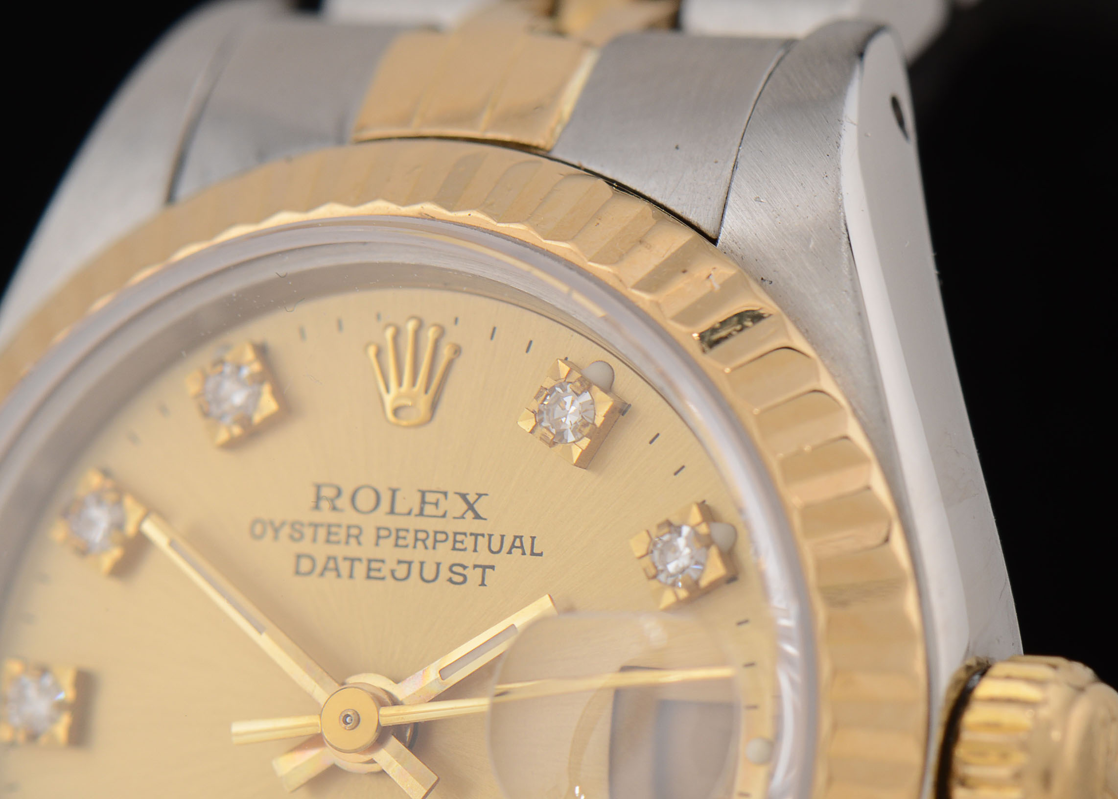 Women's Rolex Diamond Oyster Perpetual Datejust Watch