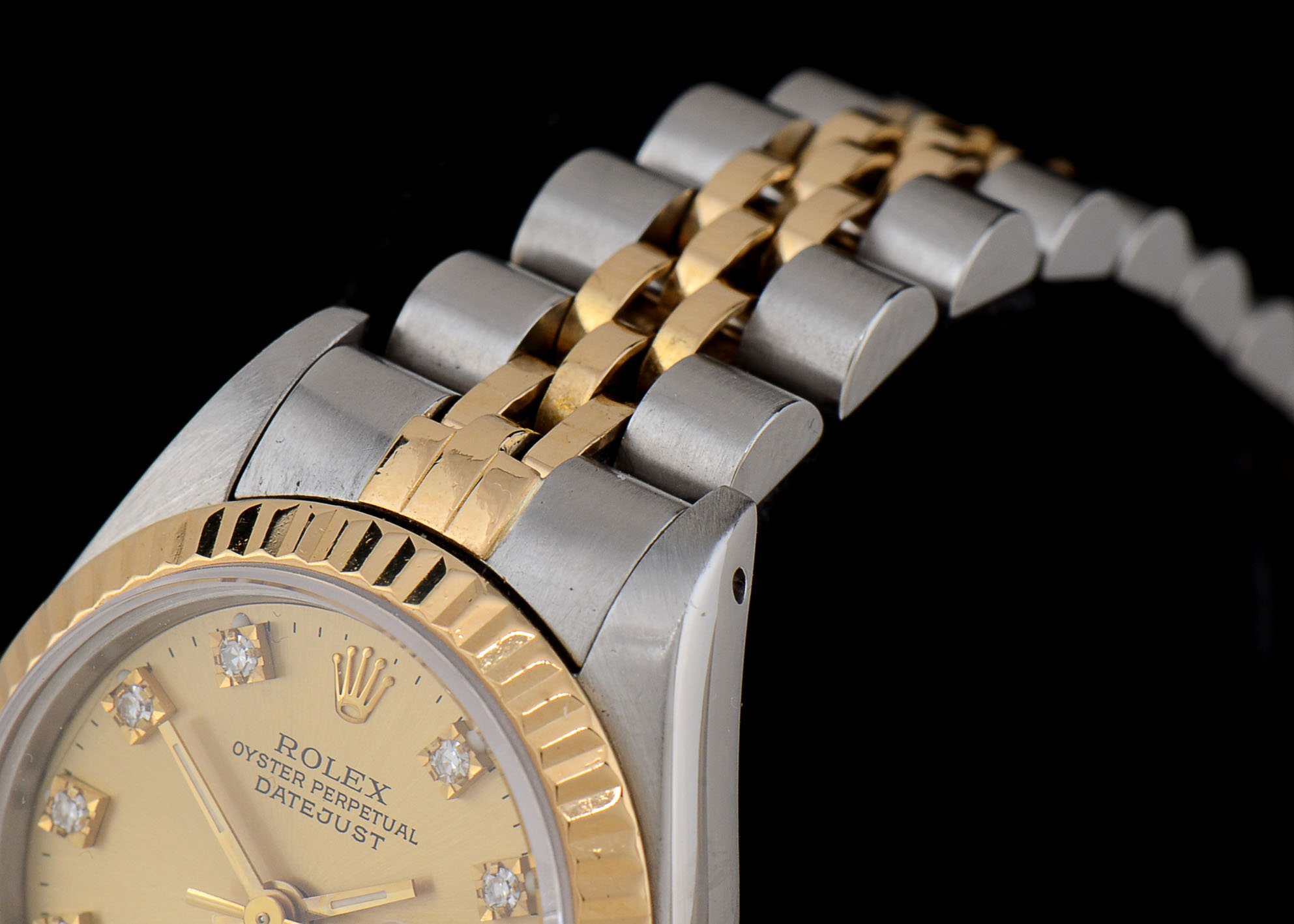 Women's Rolex Diamond Oyster Perpetual Datejust Watch