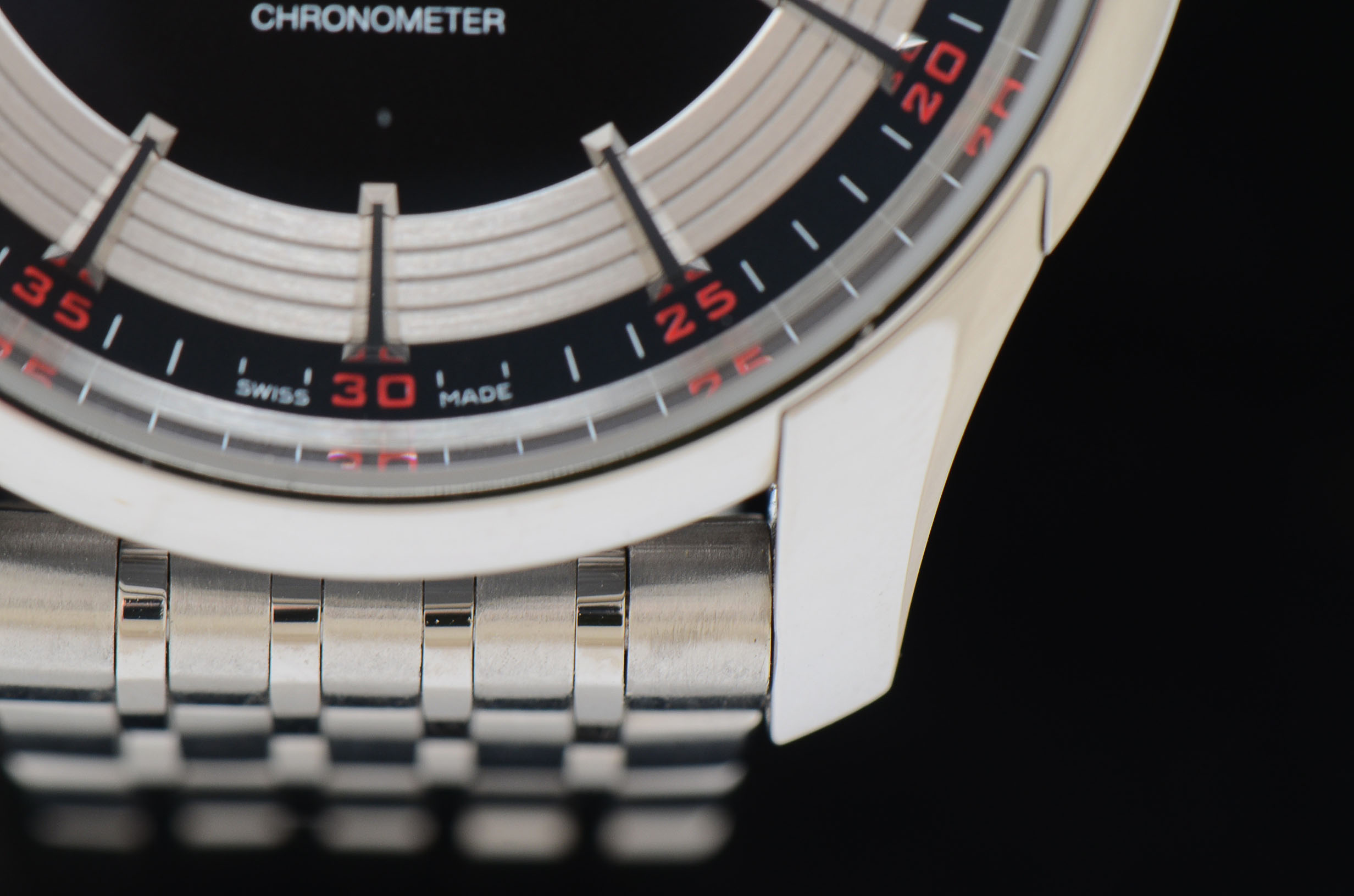 Men's Omega DeVille Hour Vision Black 8500 Bracelet 41MM Watch