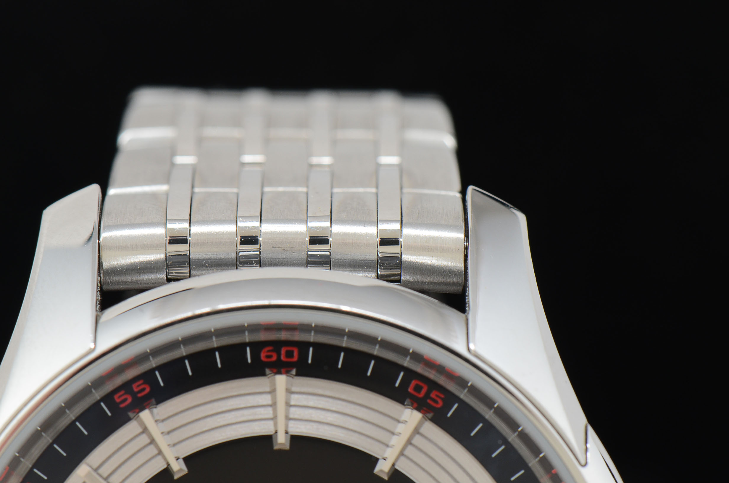 Men's Omega DeVille Hour Vision Black 8500 Bracelet 41MM Watch