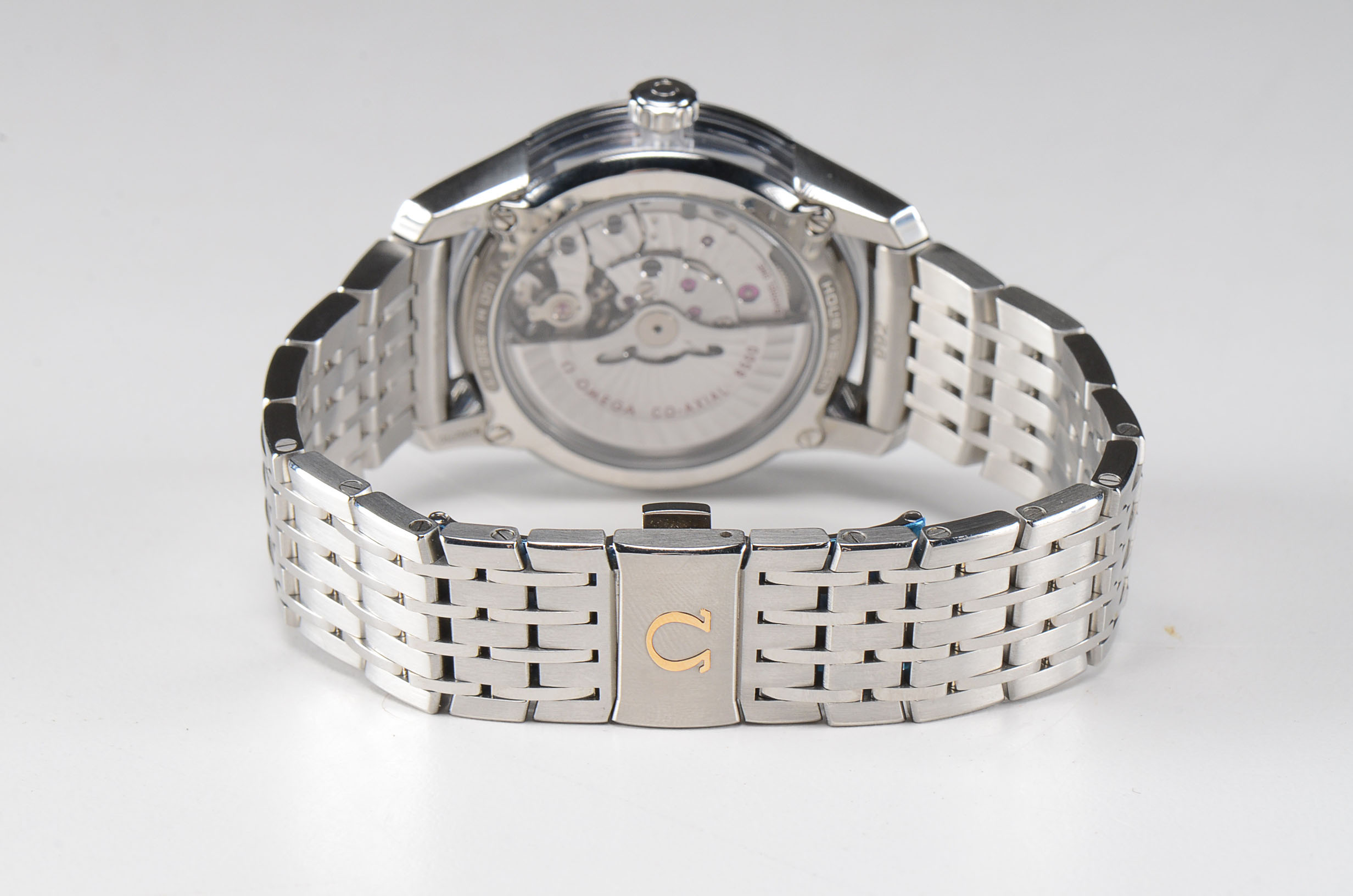 Men's Omega DeVille Hour Vision Black 8500 Bracelet 41MM Watch