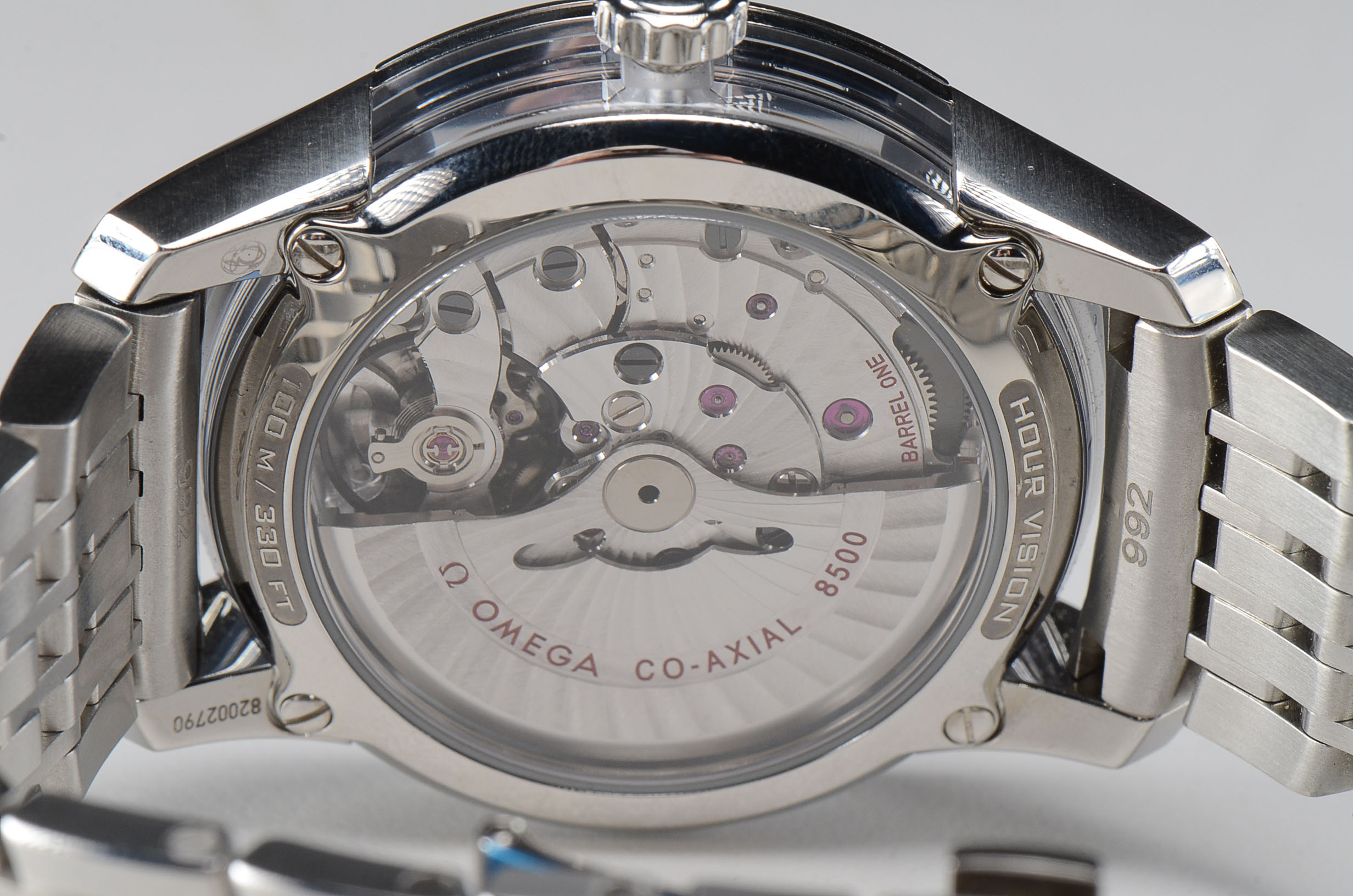 Men's Omega DeVille Hour Vision Black 8500 Bracelet 41MM Watch